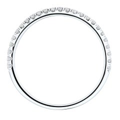 Rachel Koen Genuine Diamond Pave Ladies Ring 18K White Gold 0.20cttw