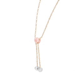 Rachel Koen Lariat Chain Necklace 14k Multicolor