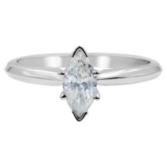 Rachel Koen Marquise Cut Diamond Engagement Ring 14K Gold 0.47Cttw
