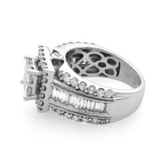 Rachel Koen Princess Cut Diamond Engagement Ring 14k White Gold 2.00cttw
