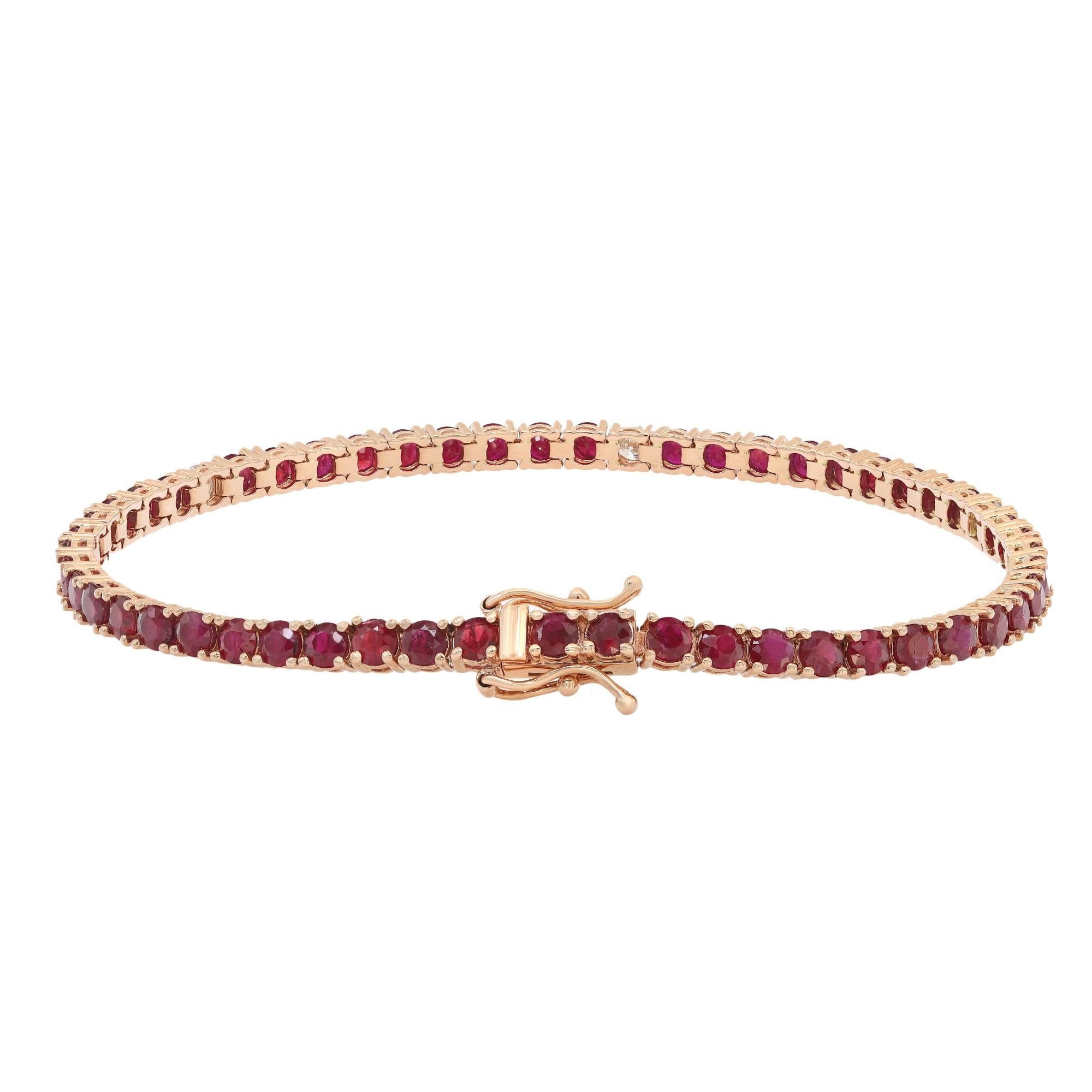 ruby tennis bracelet