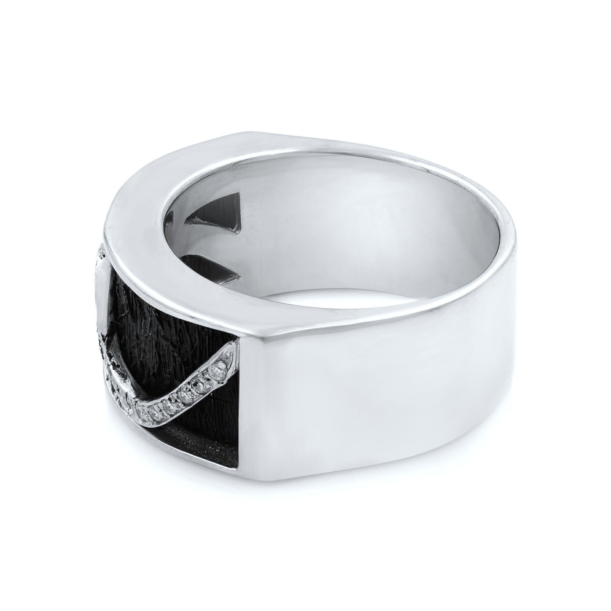 Rachel Koen Conjunto de Anillo y Pendientes de Diamante Redondo de Oro Blanco de 18 K 0,60 ctw en venta 3
