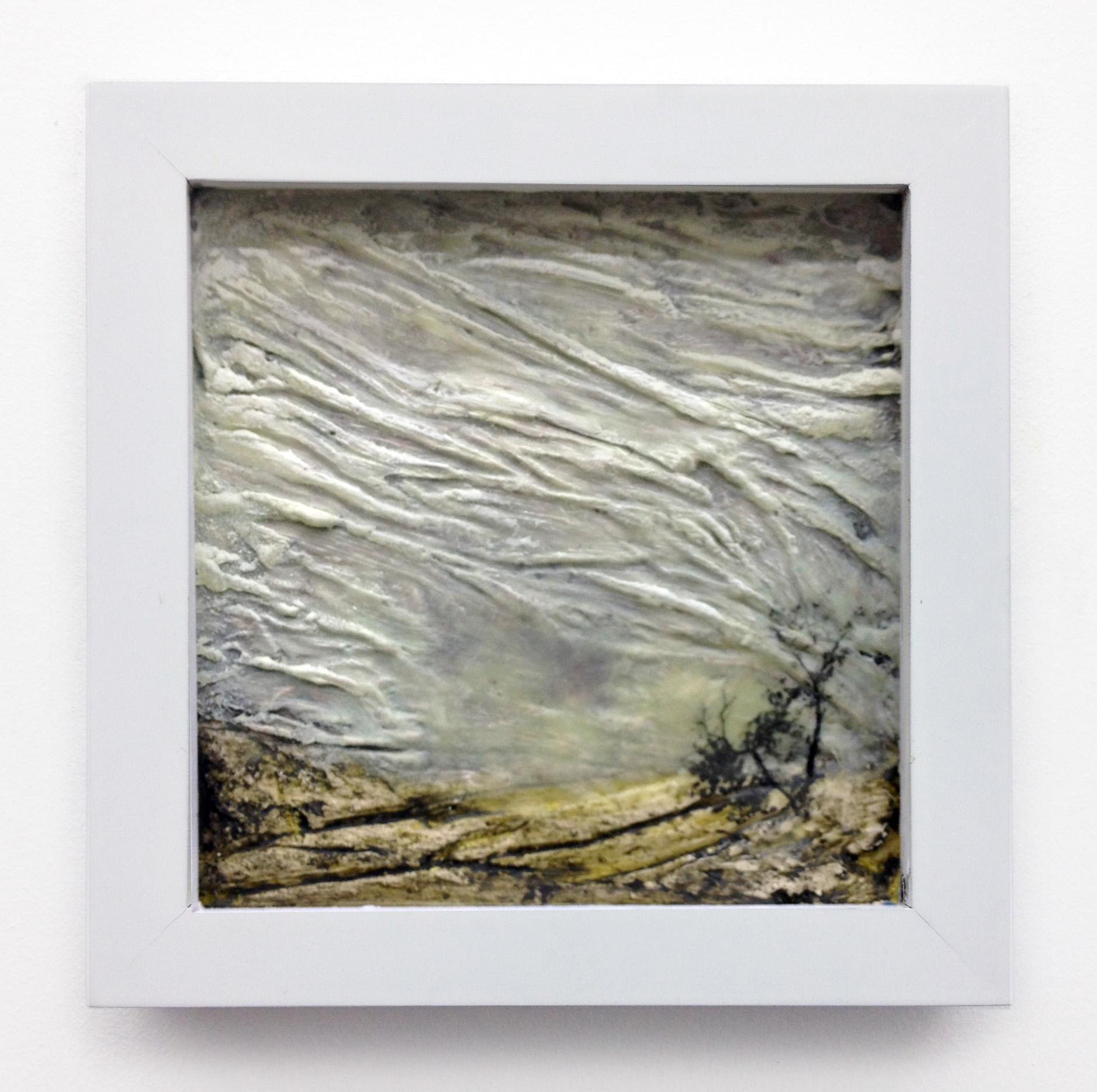 lineare Landschaft XIII: kleine Kunstwerke – Mixed Media Art von Rachel Kohn