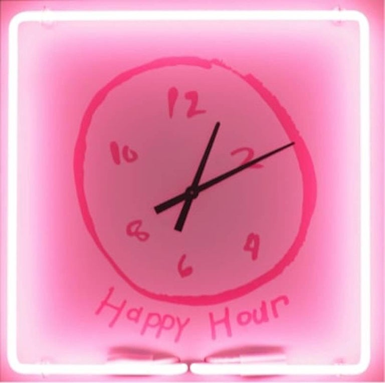 <i>Happy Hour Clock</i>, 2018, by Rachel Lee Hovnanian. Offered by Leila Heller Gallery