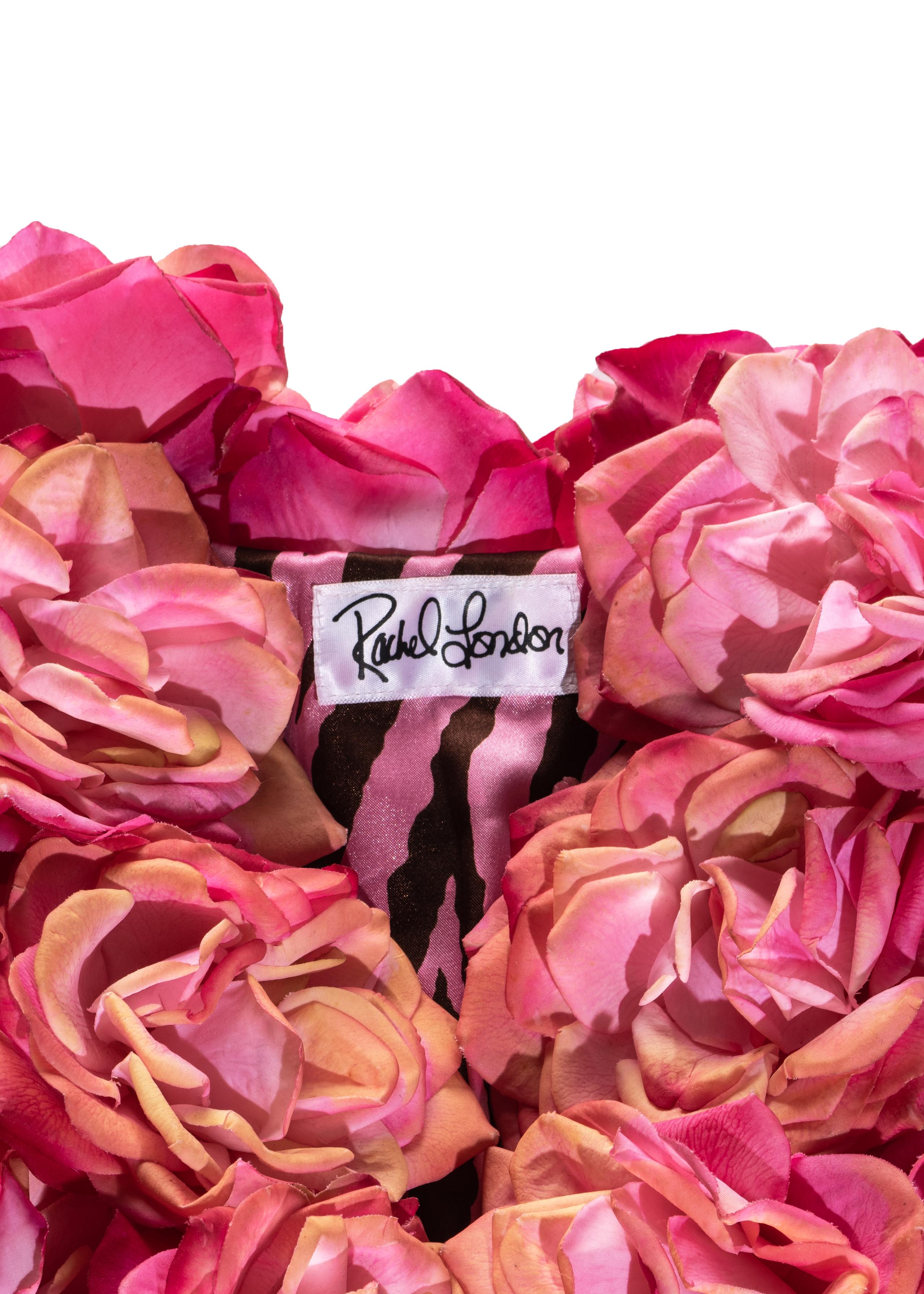 Rachel London pink rose bolero jacket, c. 1988 3
