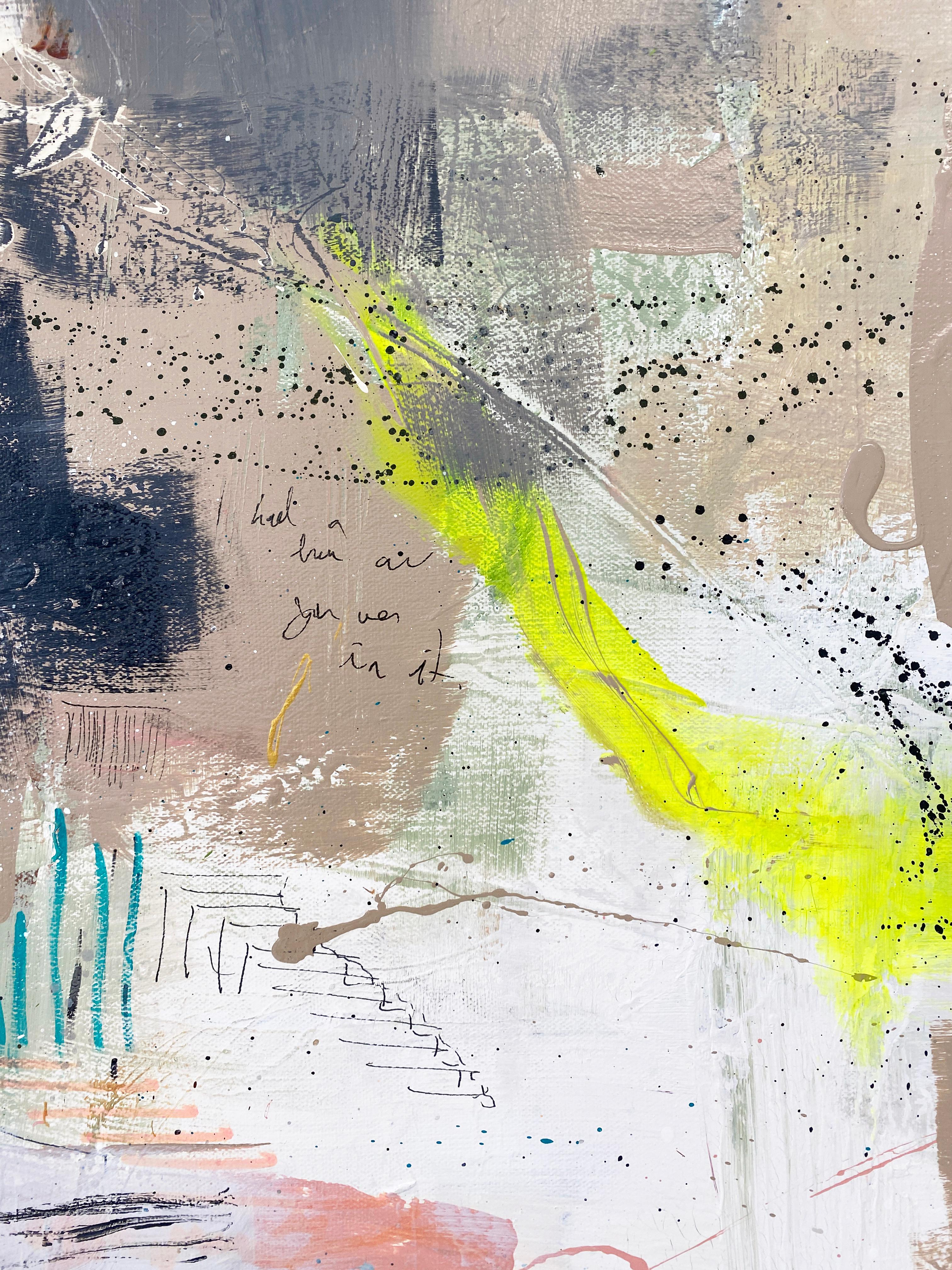 Abstraktes, farbenfrohes Gemälde von Rachel M. Mac, 'Dreams, 2' im Angebot 4