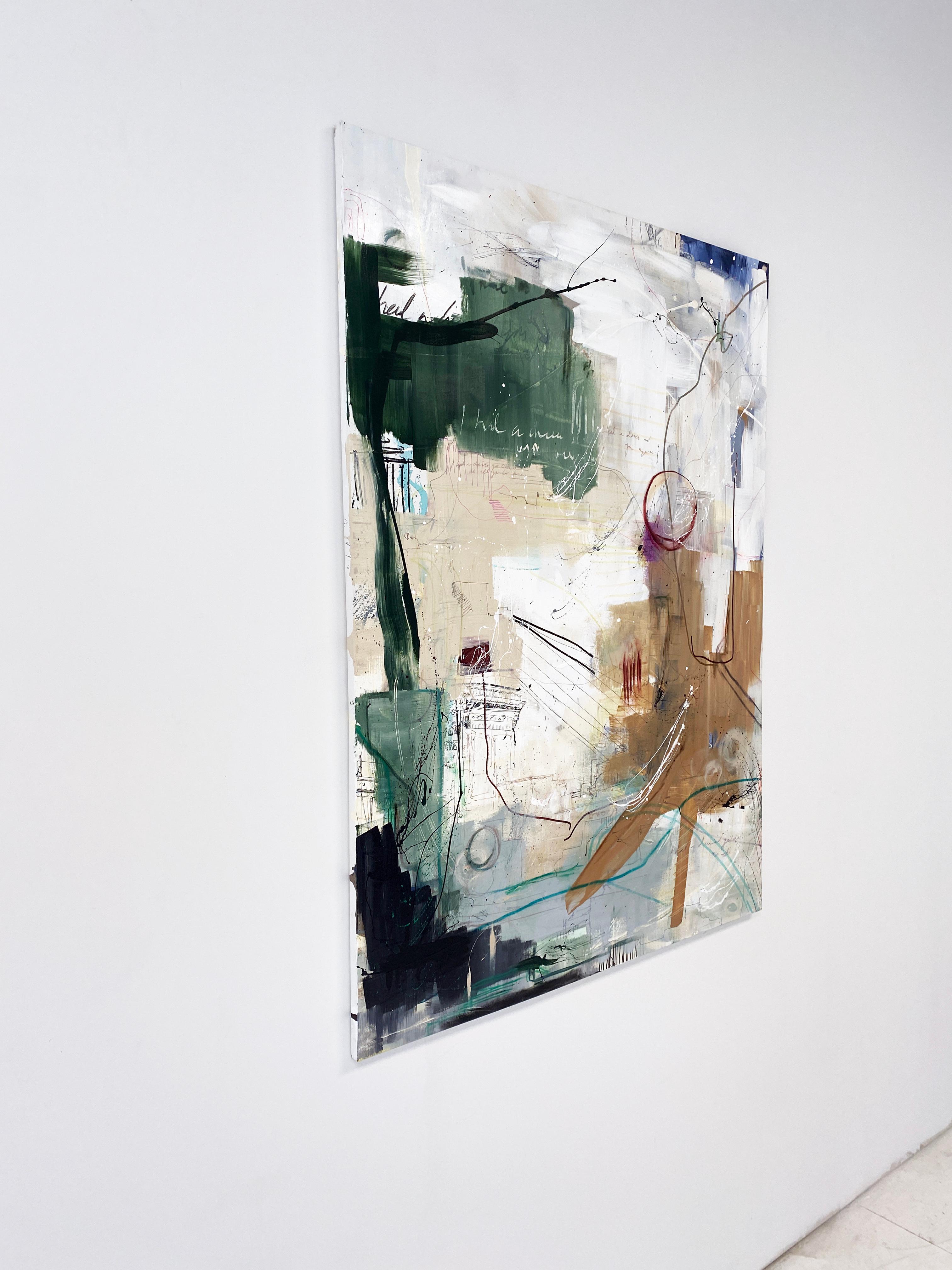 Abstraktes, farbenfrohes Gemälde von Rachel M. Mac, 'Dreams, 3' im Angebot 2
