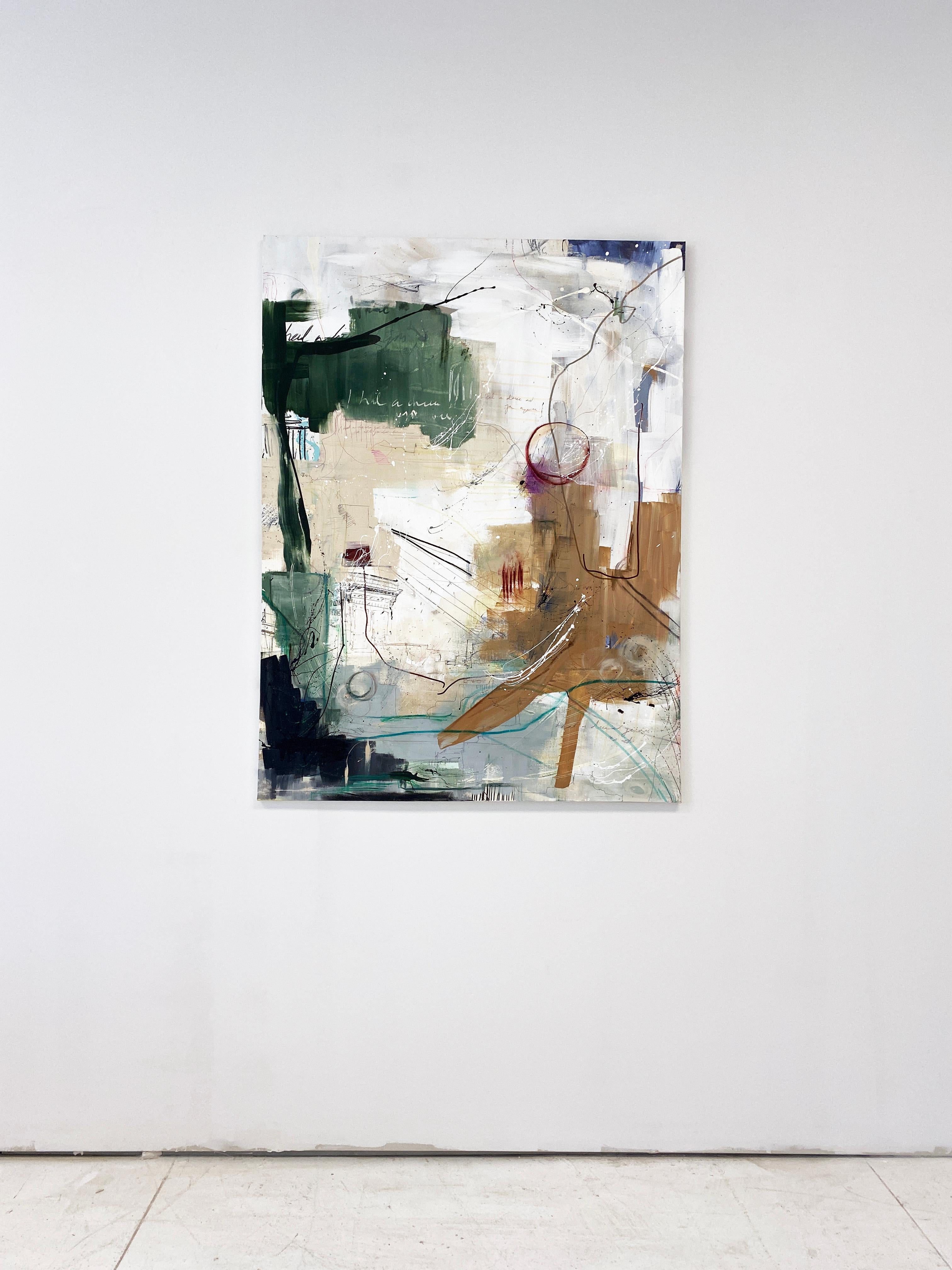 Abstraktes, farbenfrohes Gemälde von Rachel M. Mac, 'Dreams, 3' im Angebot 3