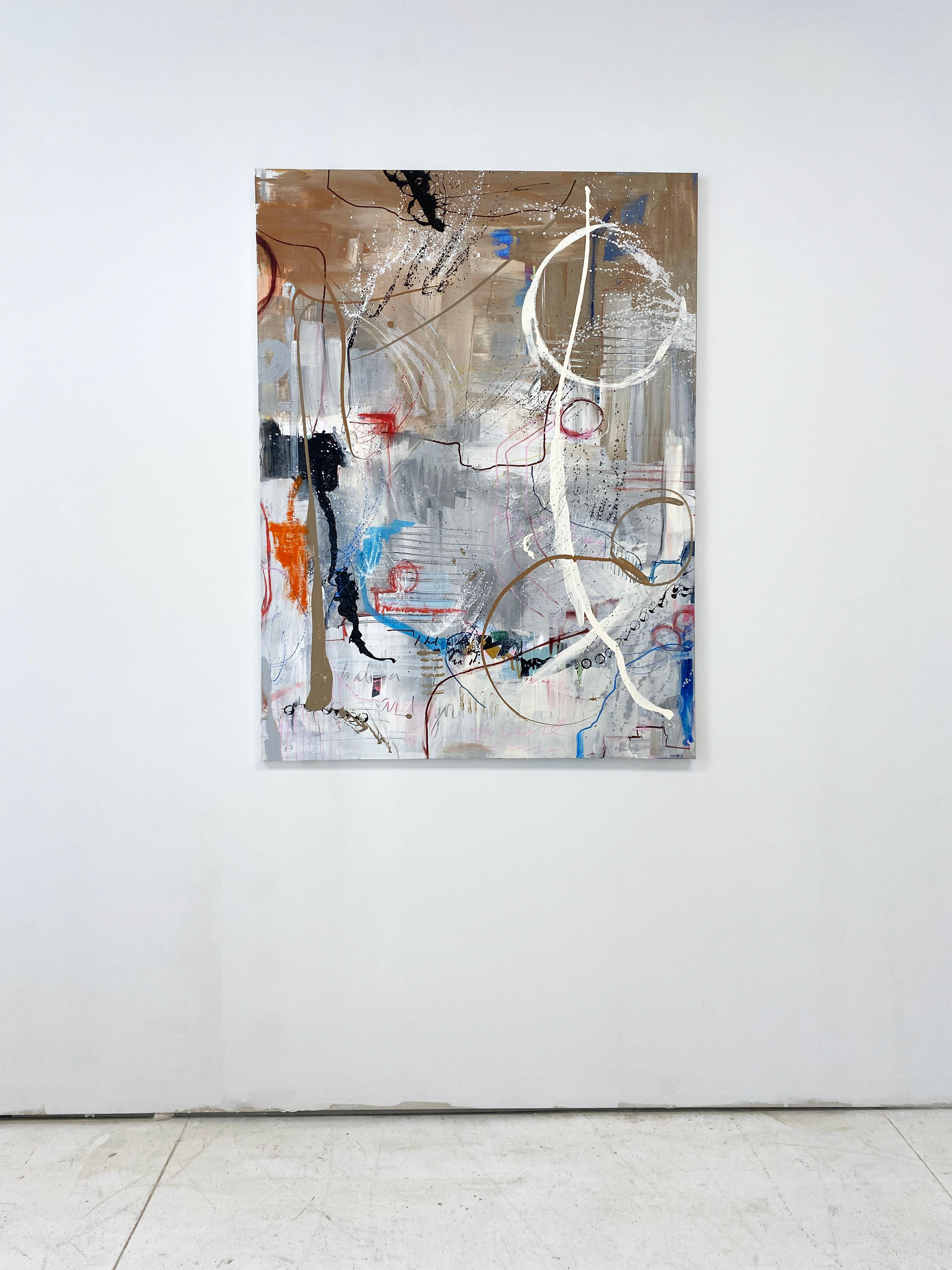 Peinture abstraite et colorée de Rachel M. Mac, « Dreams, 4 » 3