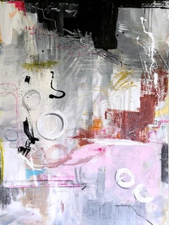 Abstract, Colorful Painting by Rachel M. Mac, 'Dreams, 6'