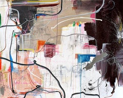 Pittura astratta e colorata di Rachel M. I., "era tutto quello che dovevi dire".