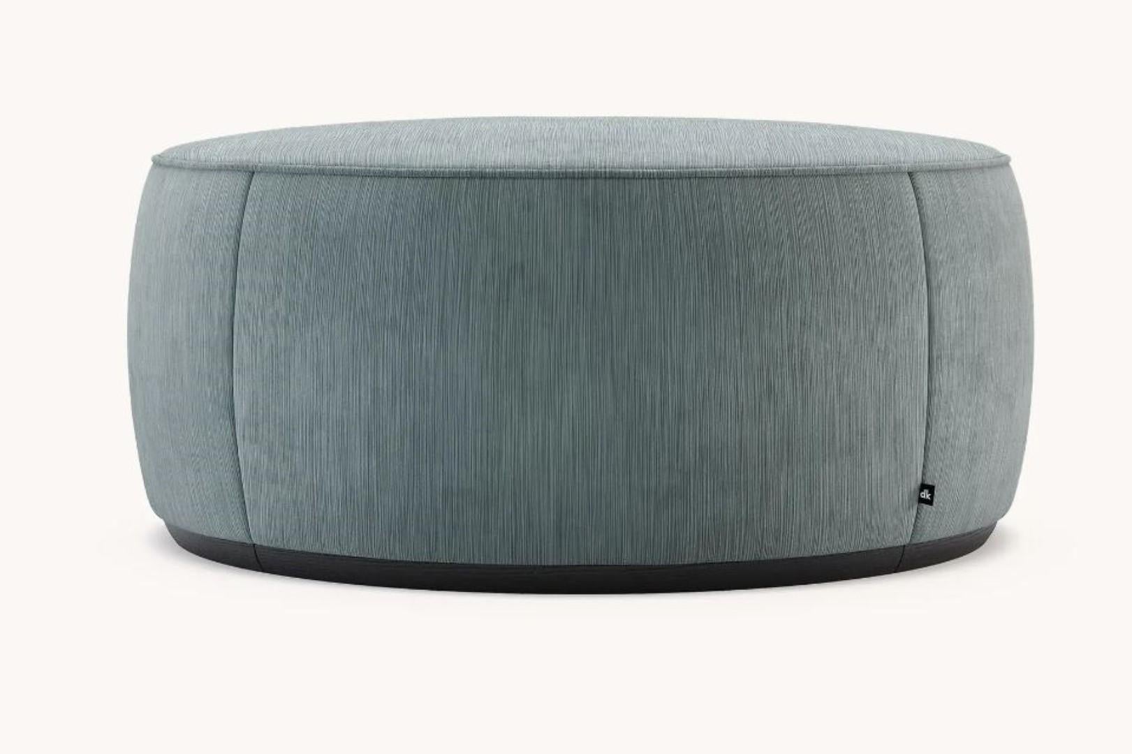 Rachel M Pouf by Domkapa
Materials: Velvet, Upholstery, Black Ash. 
Dimensions: W 92 x D 92 x H 45 cm. 
Also available in different materials. Please contact us.

Rachel pouf and its delicate round-shaped design is a piece made to bring extra