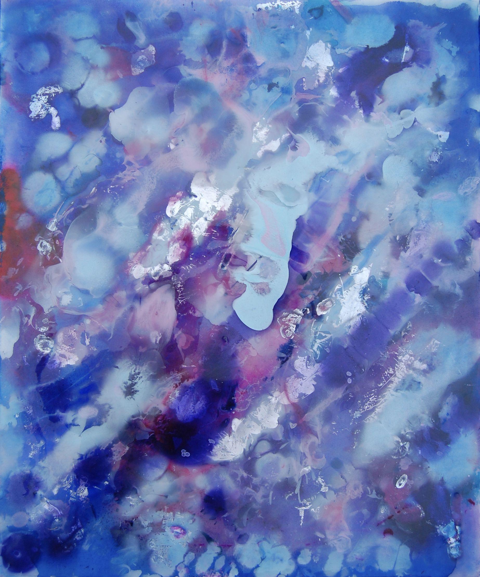 Nautical Depths V, tecnica mista su tela - Mixed Media Art di Rachel McCullock
