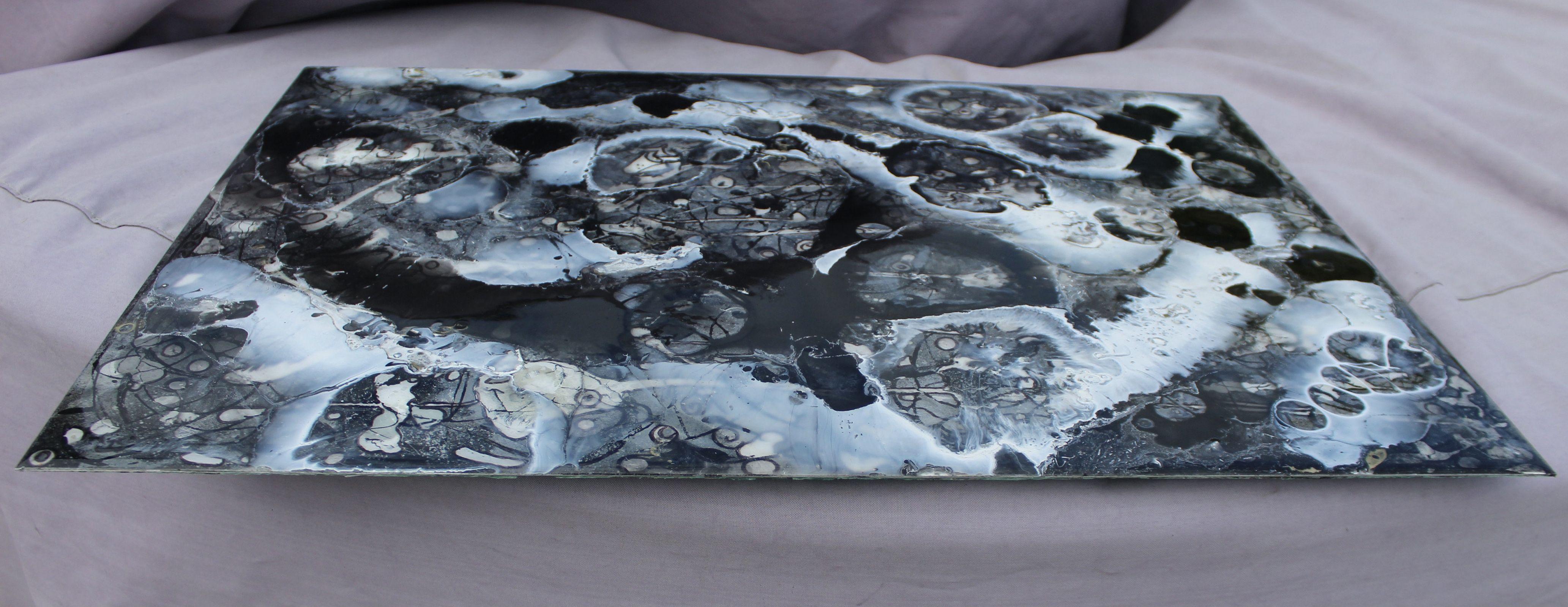 Ópalos negros, Pintura, Acrílico sobre metal - Painting Expresionismo abstracto de Rachel McCullock