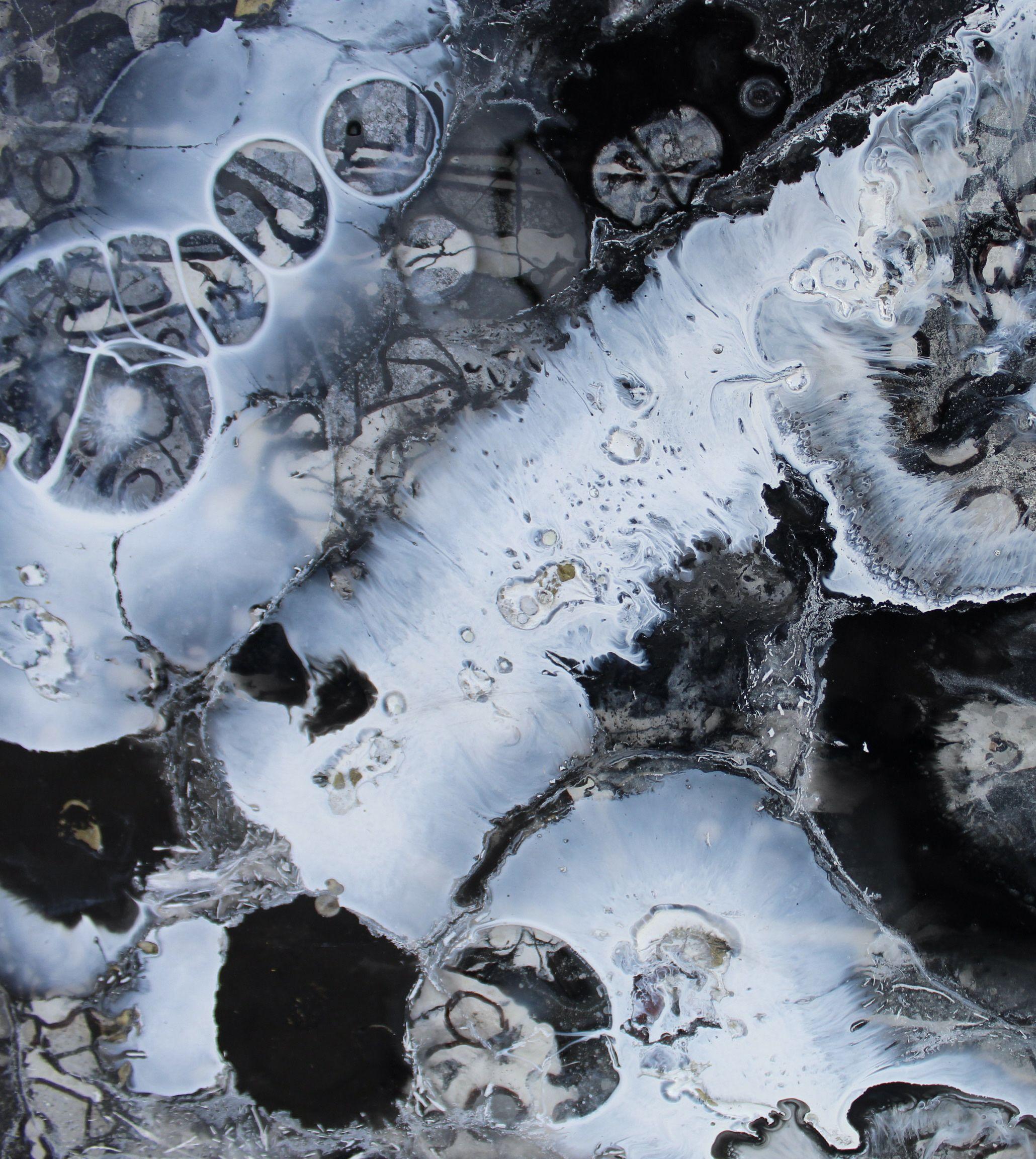 Ópalos negros, Pintura, Acrílico sobre metal en venta 1
