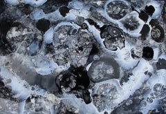 Black Opals, Painting, Acrylic on Metal
