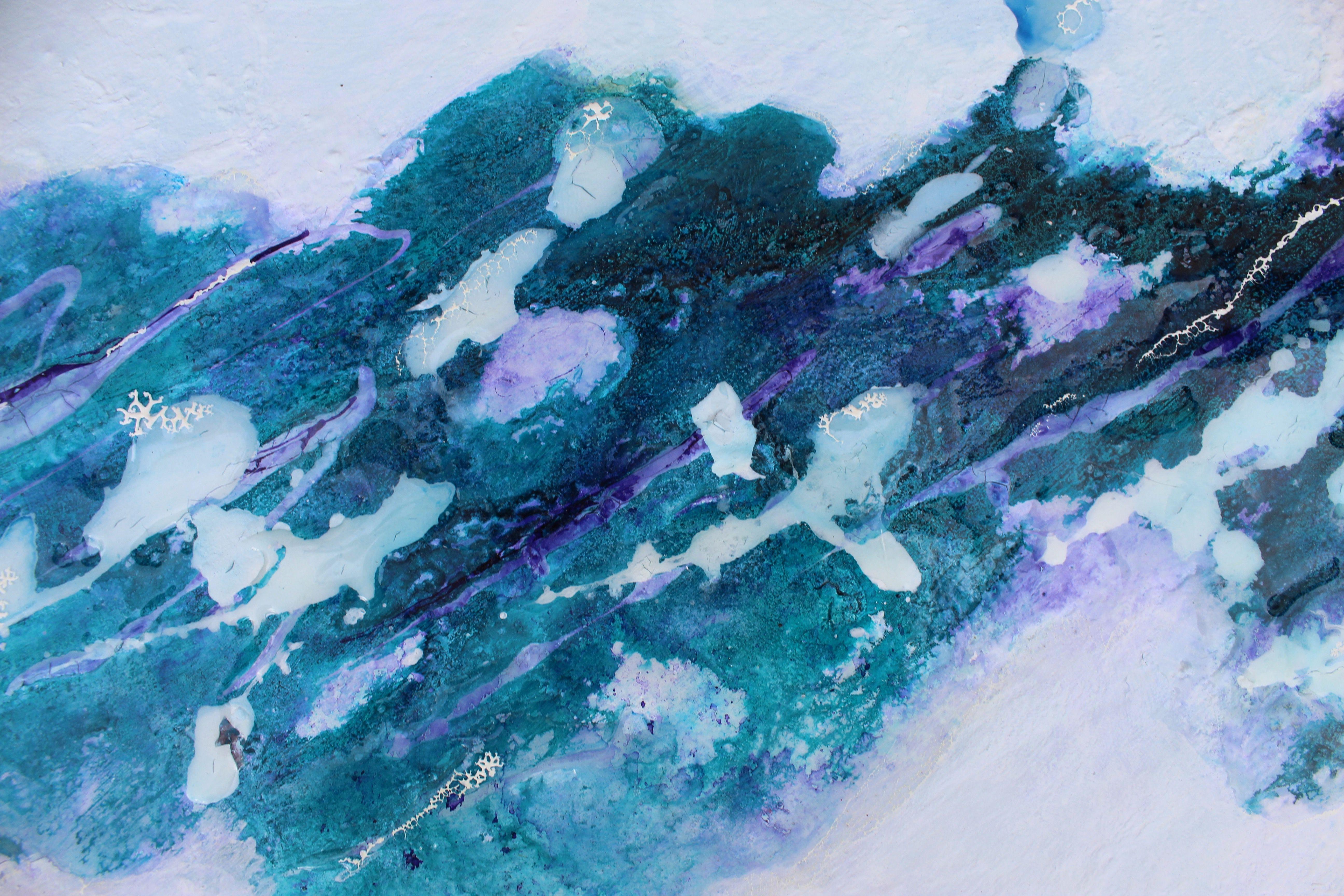 Blue Ice, Painting, Acrylic on Canvas 3