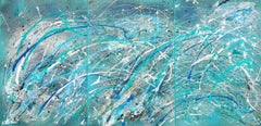 Neptune's Odyssey Triptych 2, Painting, Acrylic on Canvas
