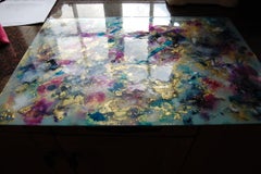 Neptune's Treasure, Painting, Acrylic on Metal