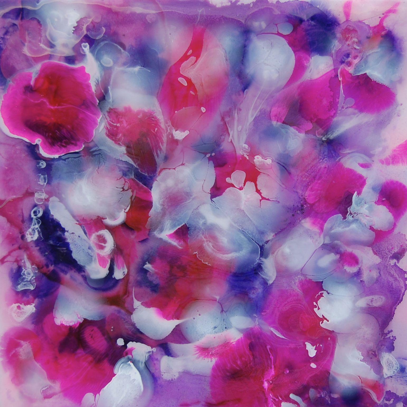 Rachel McCullock Abstract Painting - Sea Anenomes II, Painting, Acrylic on Canvas
