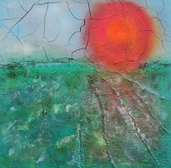 Sunset in the Southern Seas, Painting, Acrylic on Canvas