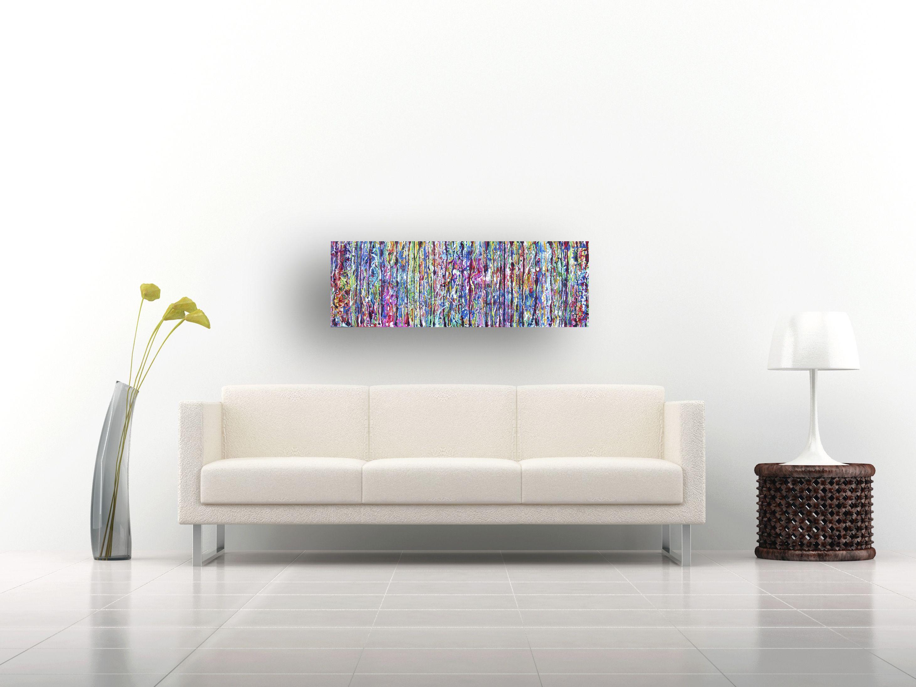 Trittico del corteo urbano, Pittura, Acrilico su pannello di Wood - Painting Espressionismo astratto di Rachel McCullock