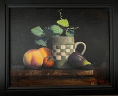 Checked Mug with Fruit