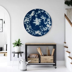 Espèces envahissantes, photogramme cyanotype sur mousseline, 2023