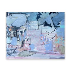 Astralily de Rachel Ovadia, peinture abstraite sur toile technique mixte