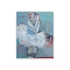 Peinture sur toile mixte Grace de Rachel Ovadia, série Ballet