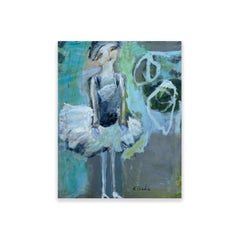 Premiere par Rachel Ovadia, série Ballet, peinture sur toile mixte
