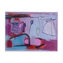 Serenade Muse de Rachel Ovadia, peinture abstraite technique mixte sur papier