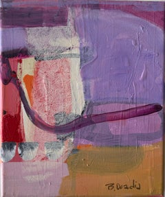 Spark by Rachel Ovadia, Modern Textural Abstract Mixed Medium Painting on Canvas