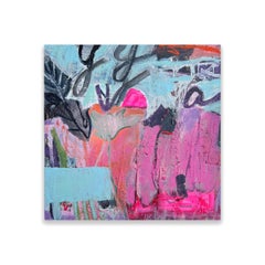Stemfield par Rachel Ovadia, peinture abstraite mixte sur toile