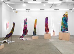 Rachel Owens, Queens Giant No. 8, 2017, Broken glass cast in resin with steel