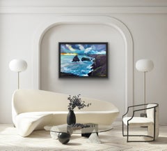 Even On The Far Side Of The Sea, Original Seascape Painting, Realist Style Art