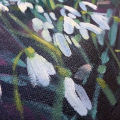 Rachel Painter, Snowdrop Valley II, Original Landscape Painting, Affordable Art