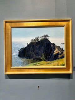 "Arch Rock State Beach, Oregon" oil painting, natural landmark pacific northwest