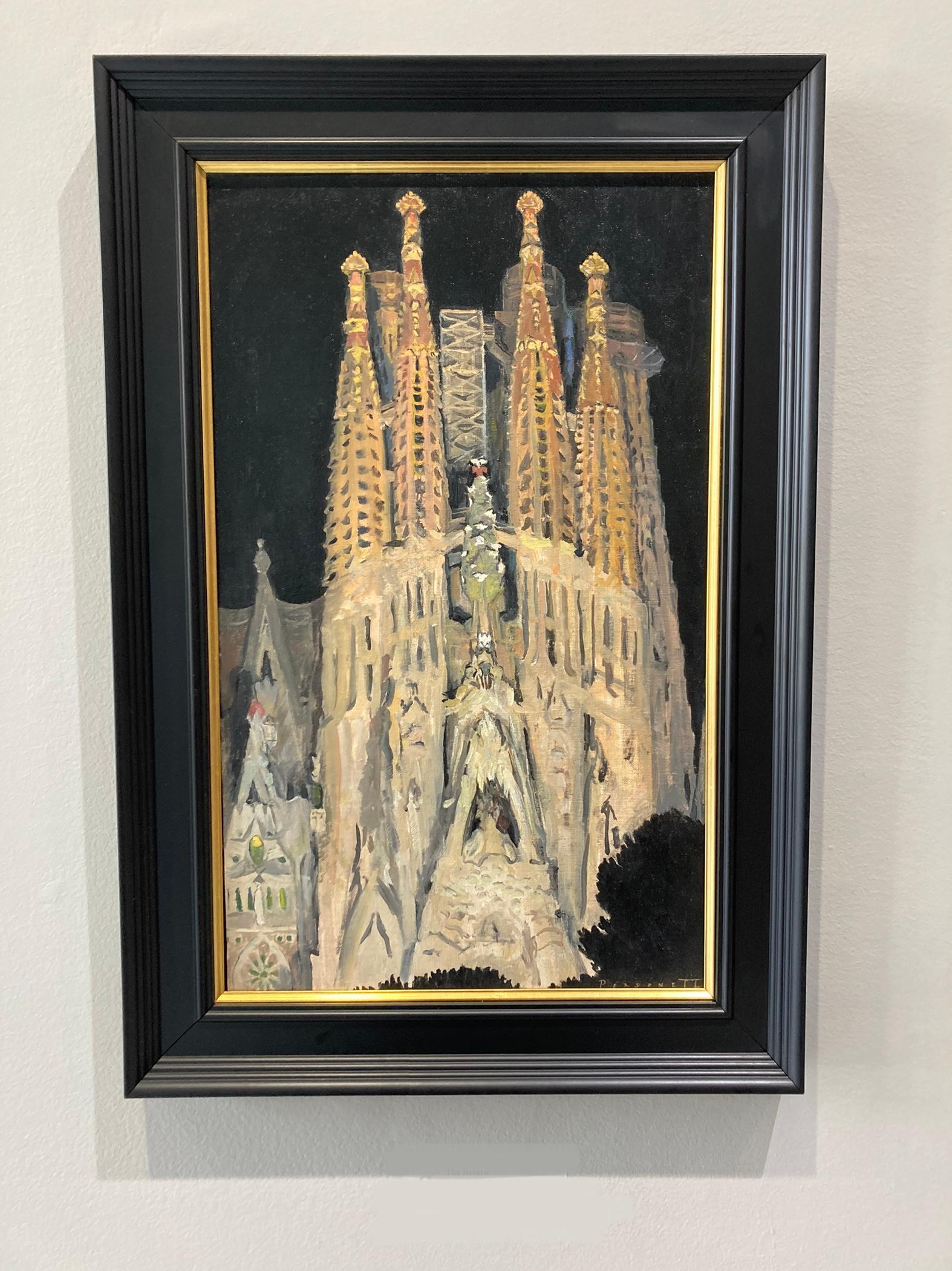 Basilica de la Sagrada Familia - Painting by Rachel Personett