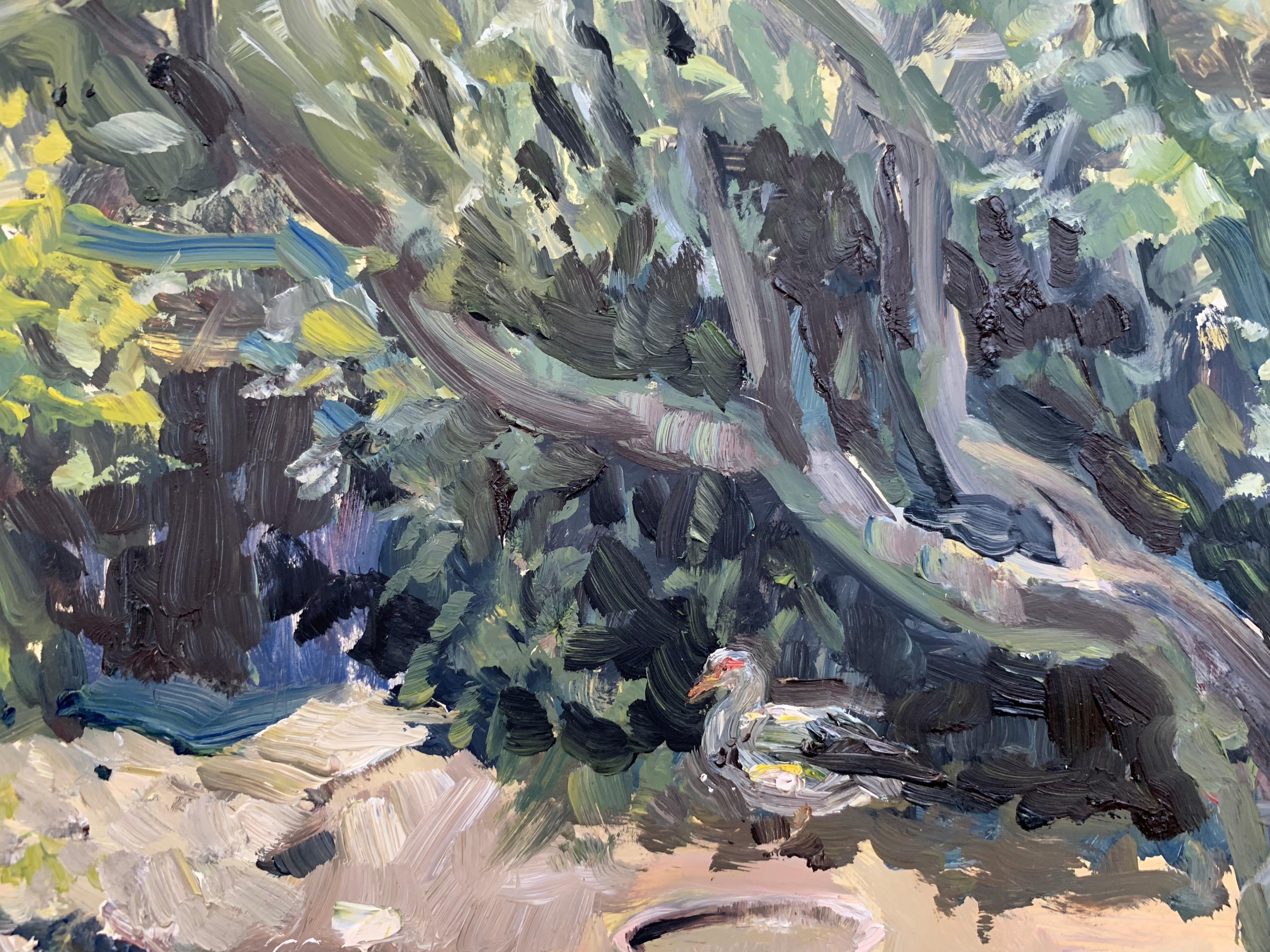 Duck Buckets - American Impressionist Painting by Rachel Personett