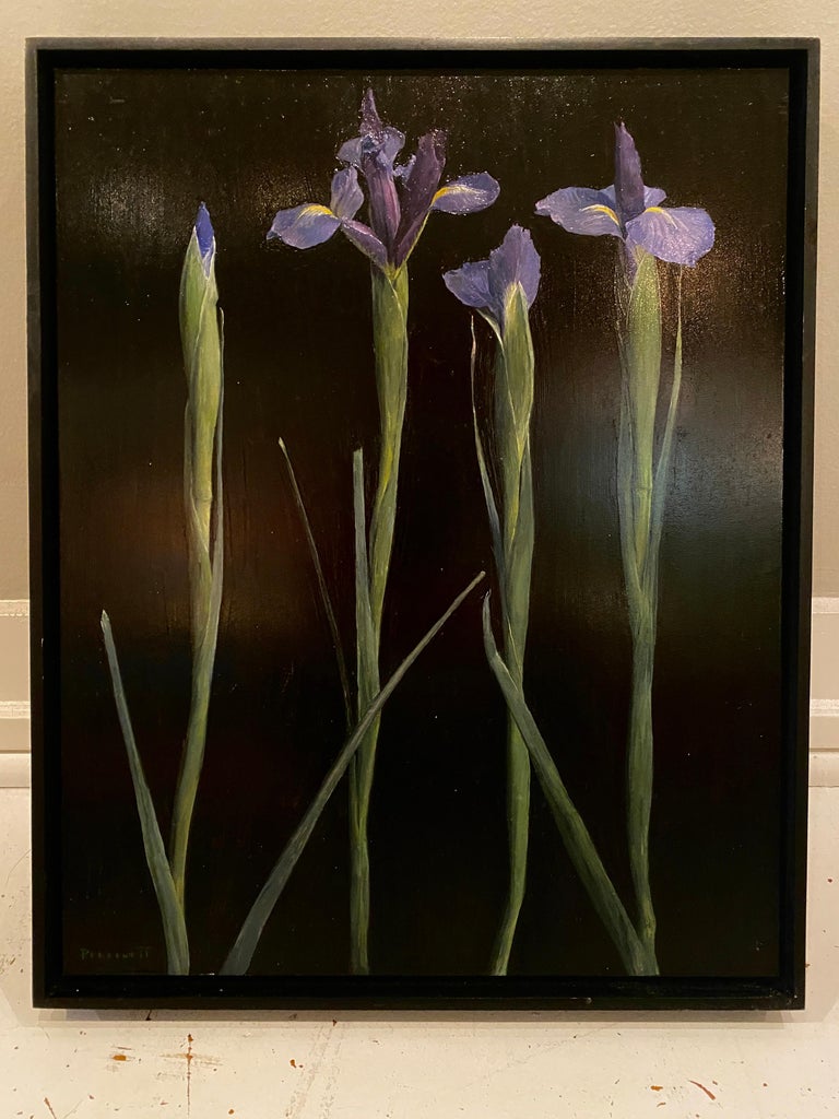 Irises - Painting by Rachel Personett