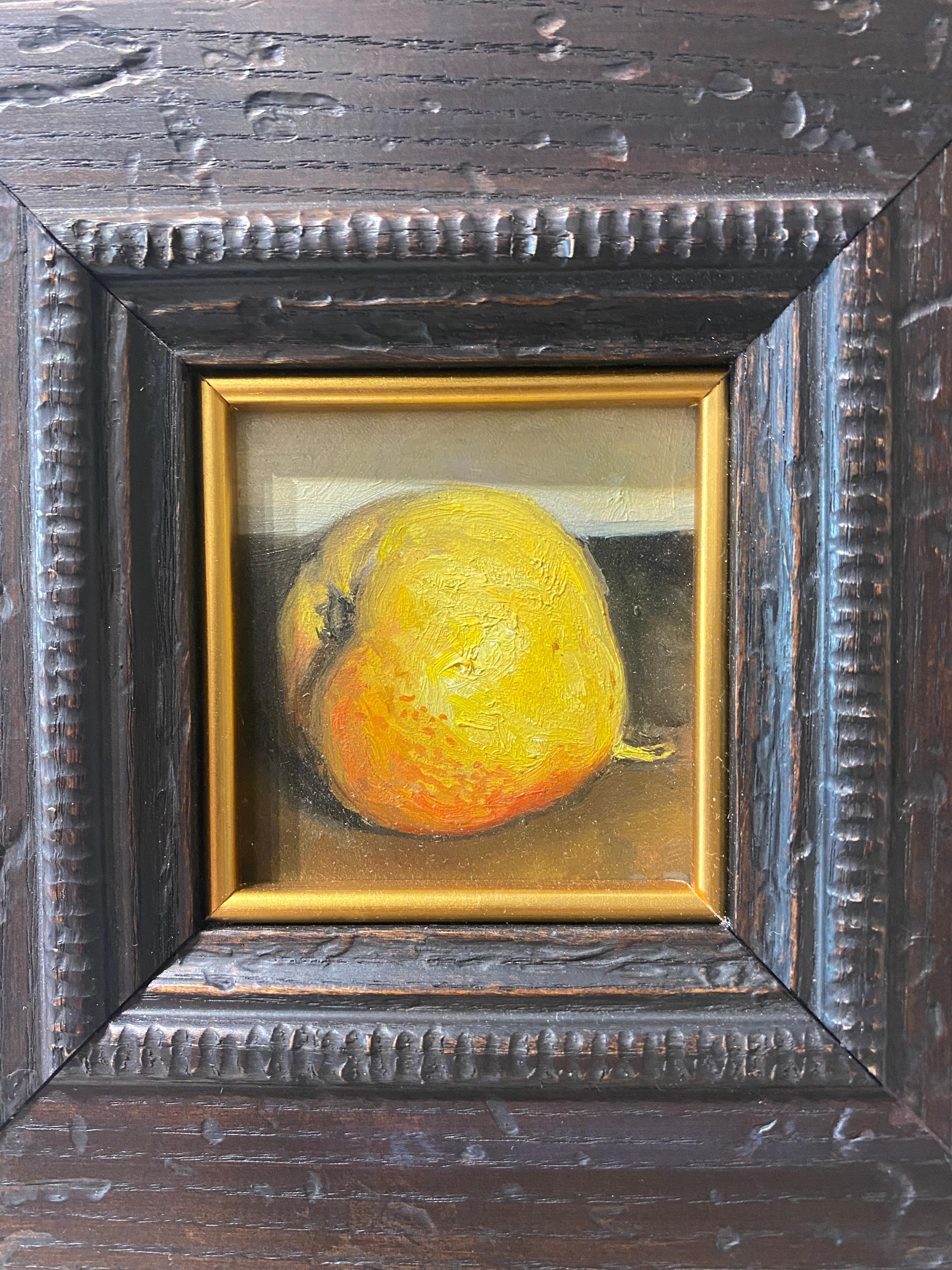 Mini Pear - American Realist Painting by Rachel Personett