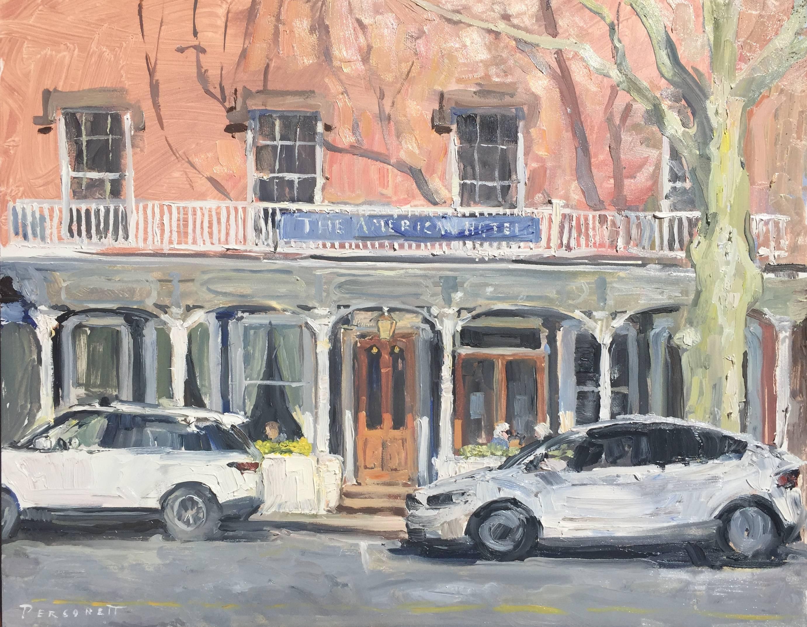 Rachel Personett Landscape Painting - The American Hotel