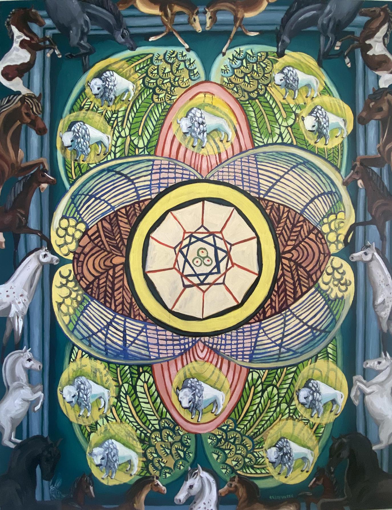 10 of Pentacles, Oil Painting