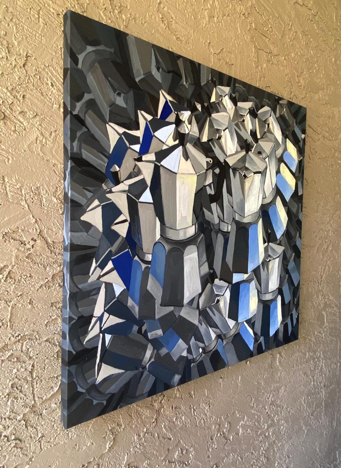 Aspecto Café, Pintura al óleo - Painting de Rachel Srinivasan