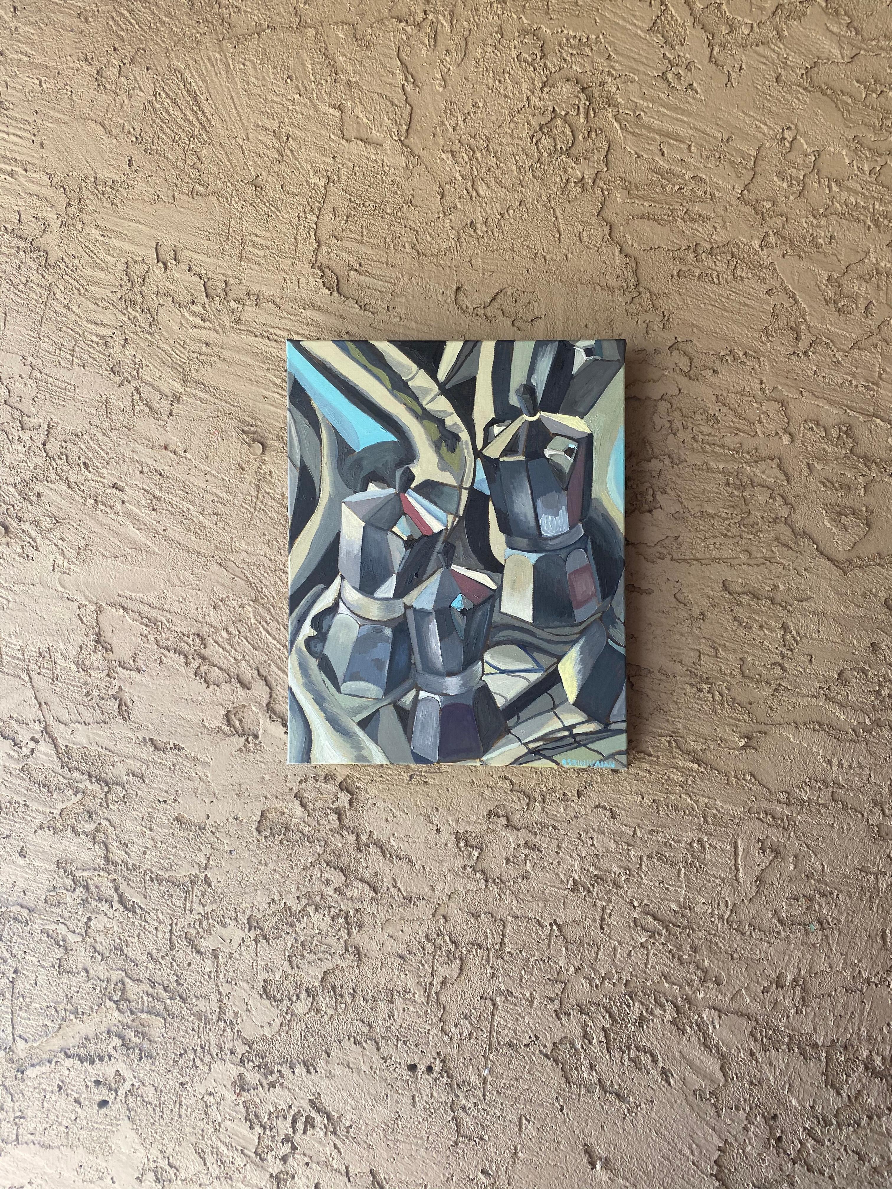 cubism coffee painting
