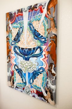 Cinco de Copas, Pintura al óleo