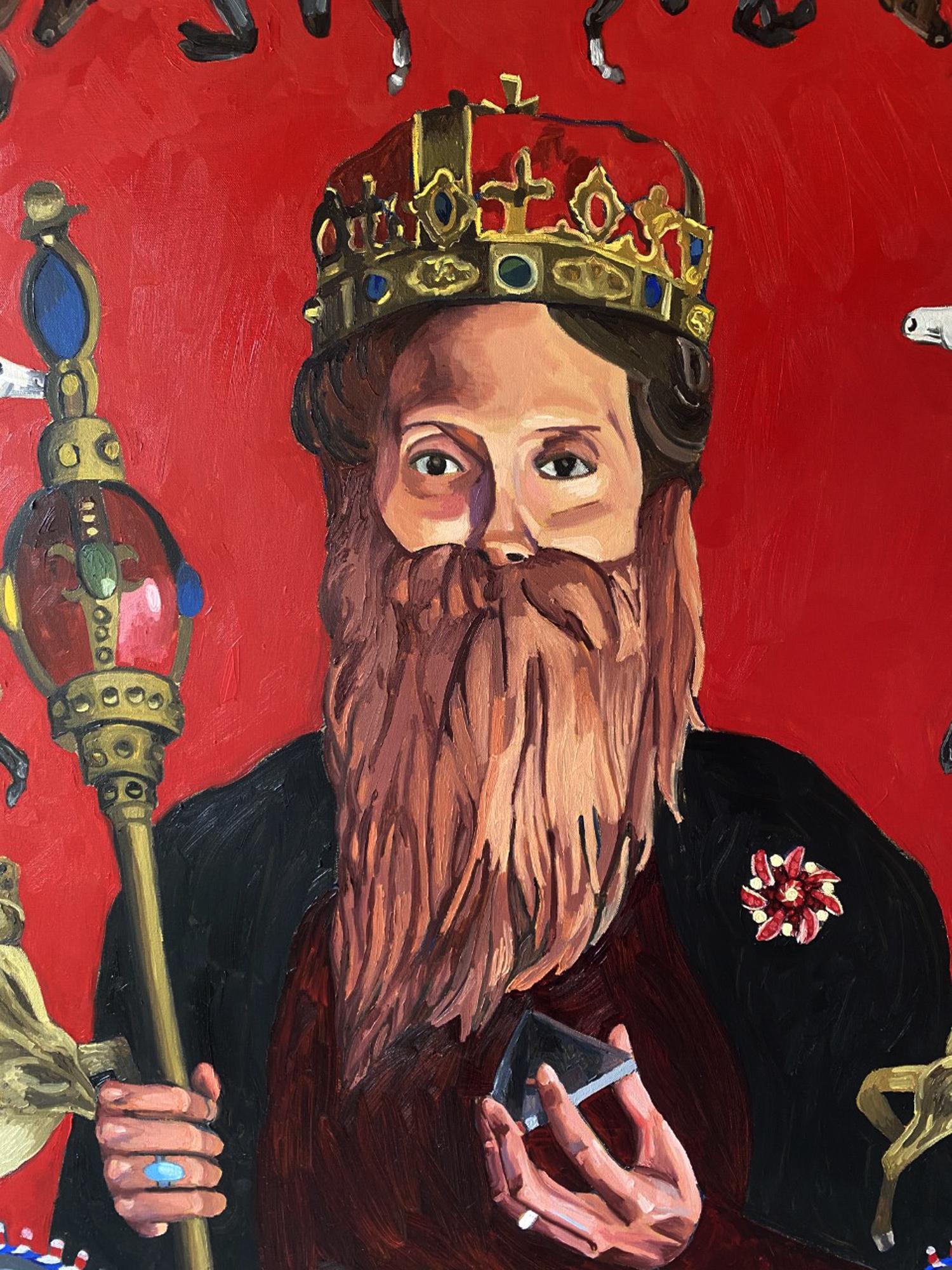 king oil painting