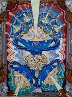 Seven of Cups, Oil Painting