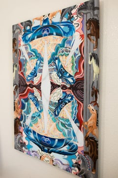 Sei di coppe, Pittura a olio